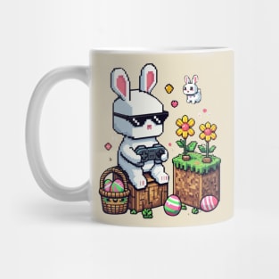 Boys Happy Easter Day Bunny Egg Video Game Kids Mens Gamer Mug